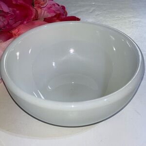 Pyrex White Milk Glass Bowl R #15 No band No decoration Vintage Rare White